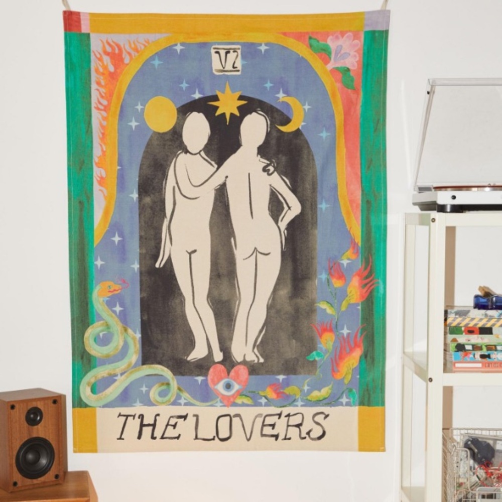 Urban Outfitters The Lovers Tarot Wall Tapestry - Multicolor